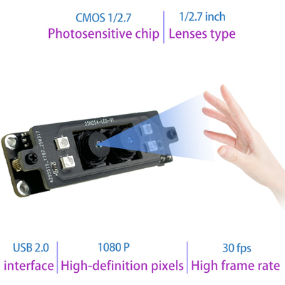 2MP 1080P USB2.0 Biometric Access Control Attendance Module Palm Vein Recognition USB Drive Camera USB 2.0 Palmprint Camera
