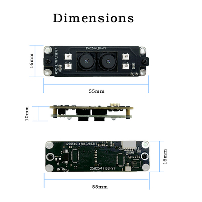 1080P USB2.0 Binocular Palm Vein Camera Module with Wide Dynamic Range 1/2.7 Sensor USB2.0 Biometric Access Control