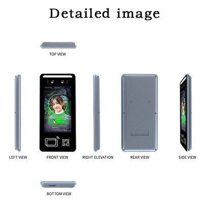 5-Inch Face Recognition Attendance System with Customizable Face Detection WiFi Bluetooth QR Code NFC Card Scanner OEM Support