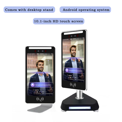 10.1 Inch Android Biometric Attendance Machine Face Recognition NFC QR Code Fingerprint Support OEM ODM Access Control Product