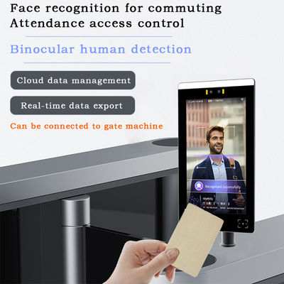 10.1 Inch Customized Android Terminal Smart Face Recognition Punch Card Attendance System WiFi Network Support OEM ODM Reset