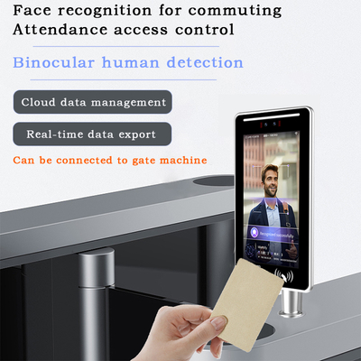 Face Recognition Punch Card QR Code Access Control Attendance 13.3 " Android System Customizable SDK Facial Recognition Device