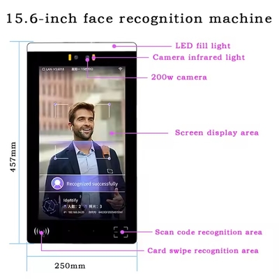 Biometric Facial Recognition Terminal Night Vision NFC QR Code Access Control Attendance Management System OEM ODM Reset WiFi
