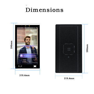 Smart 21.5\" Android Biometric Face Recognition Terminal NFC QR Code Access Control Attendance System OEM Customization Support