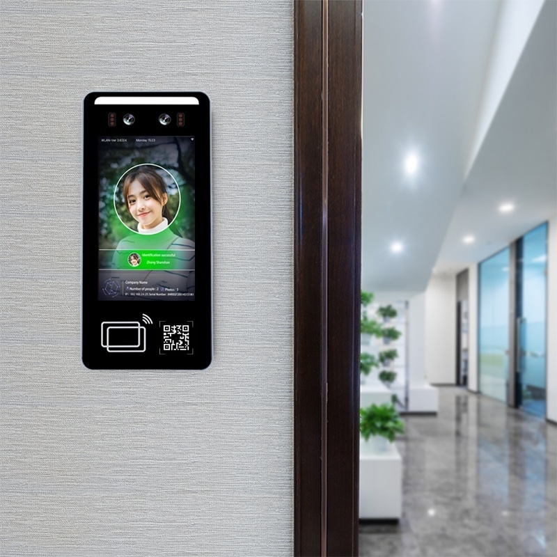 5-Inch Face Recognition Attendance System QR Code NFC Fingerprint WiFi Access Control OEM ODM Biometric Facial Detection Scanner