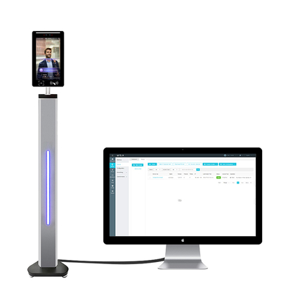 Face Recognition Time Attendance Device 13.3\" Dynamic LCD Touchscreen Supports SDK OEM  Facial Recognition NFC QR Code Machine